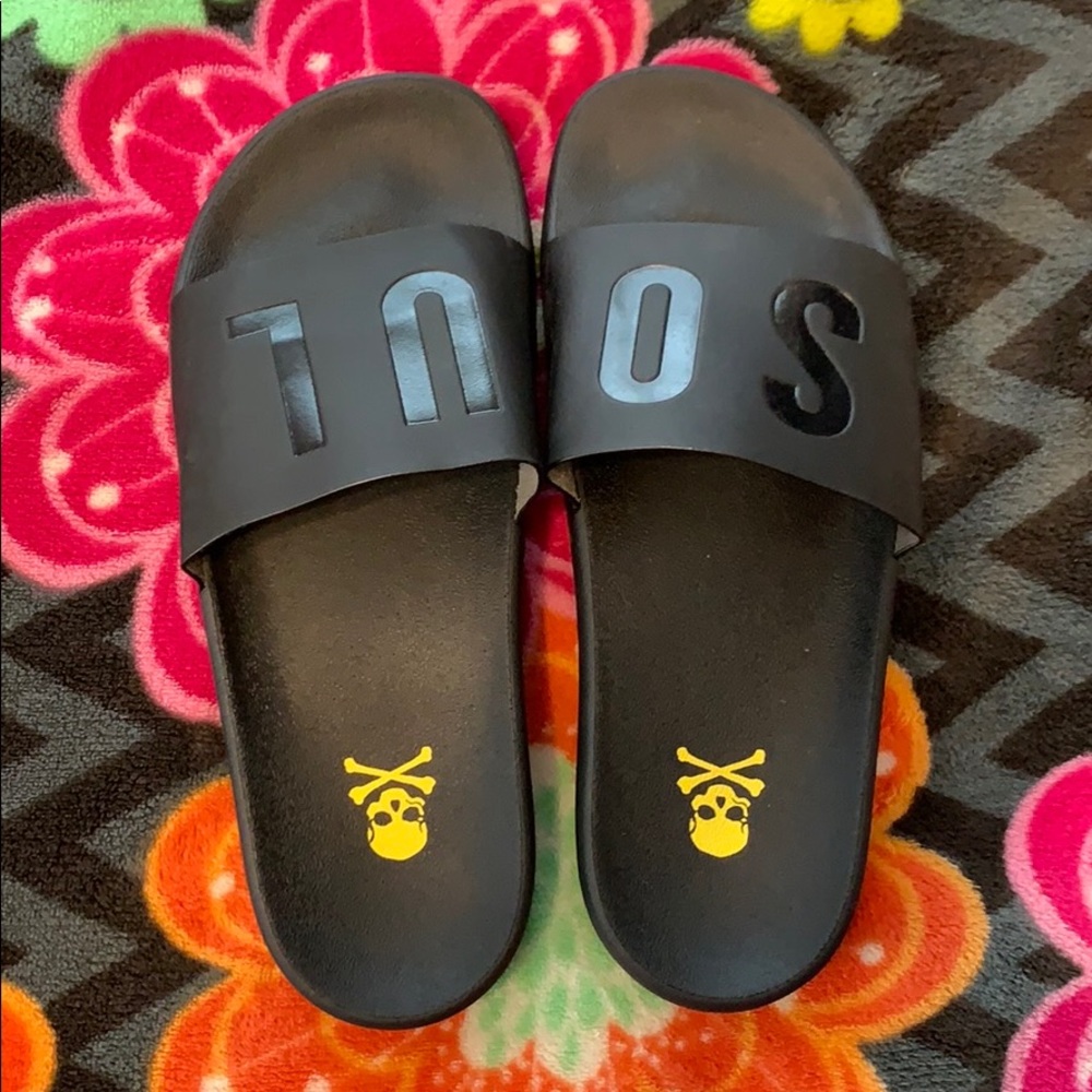 Soulcycle Brand Black Slides